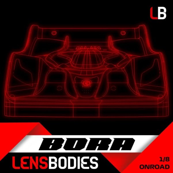 BORA KAROSSERIE ULTRA-LEICHT LENS BODIES 1/8 ONROAD